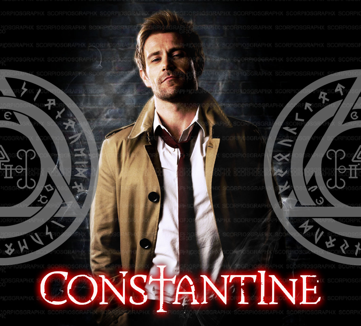 John Constantine PNG | Sublimation | Tumbler Wrap Design | Digital Download