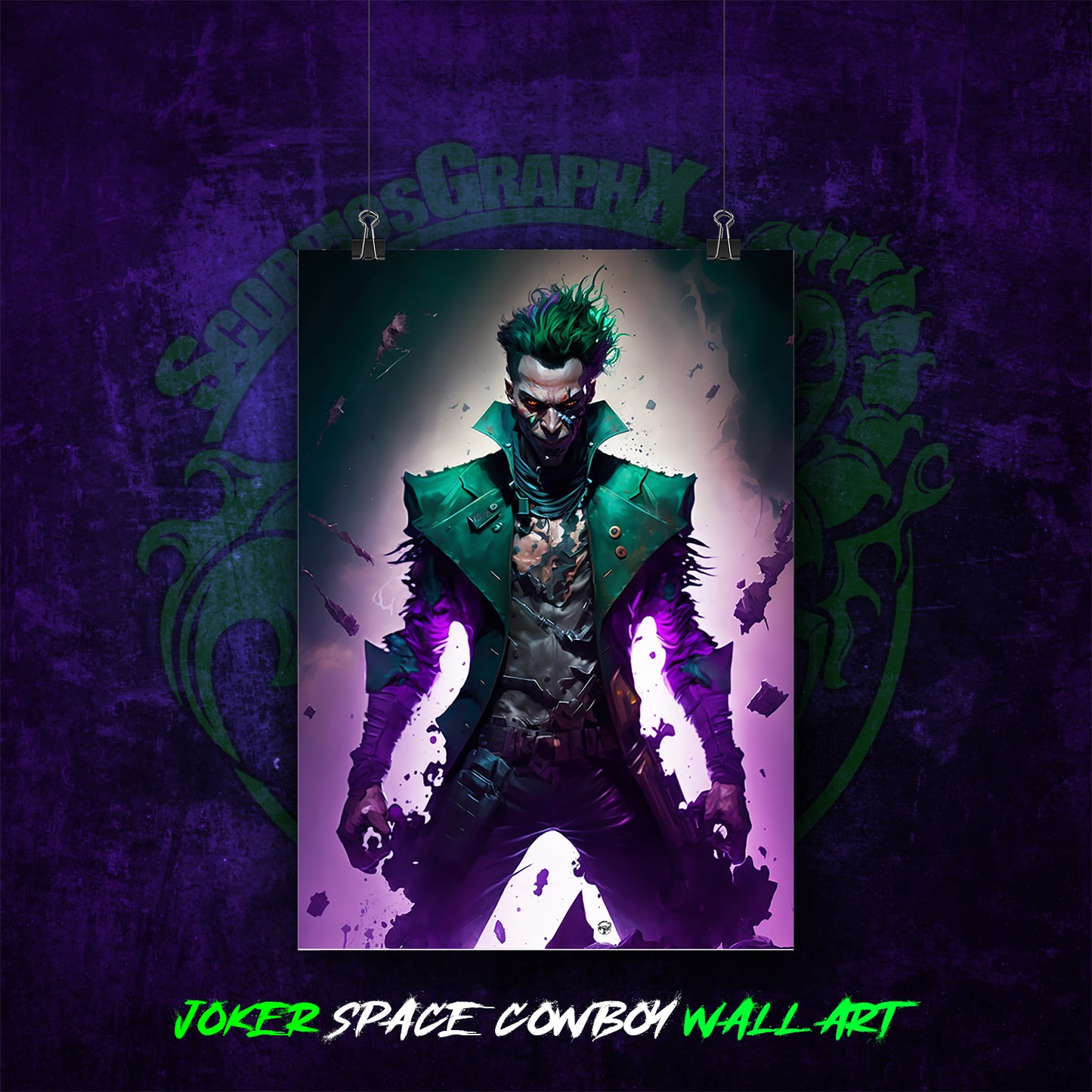 Joker Space Cowboy - Ai Art