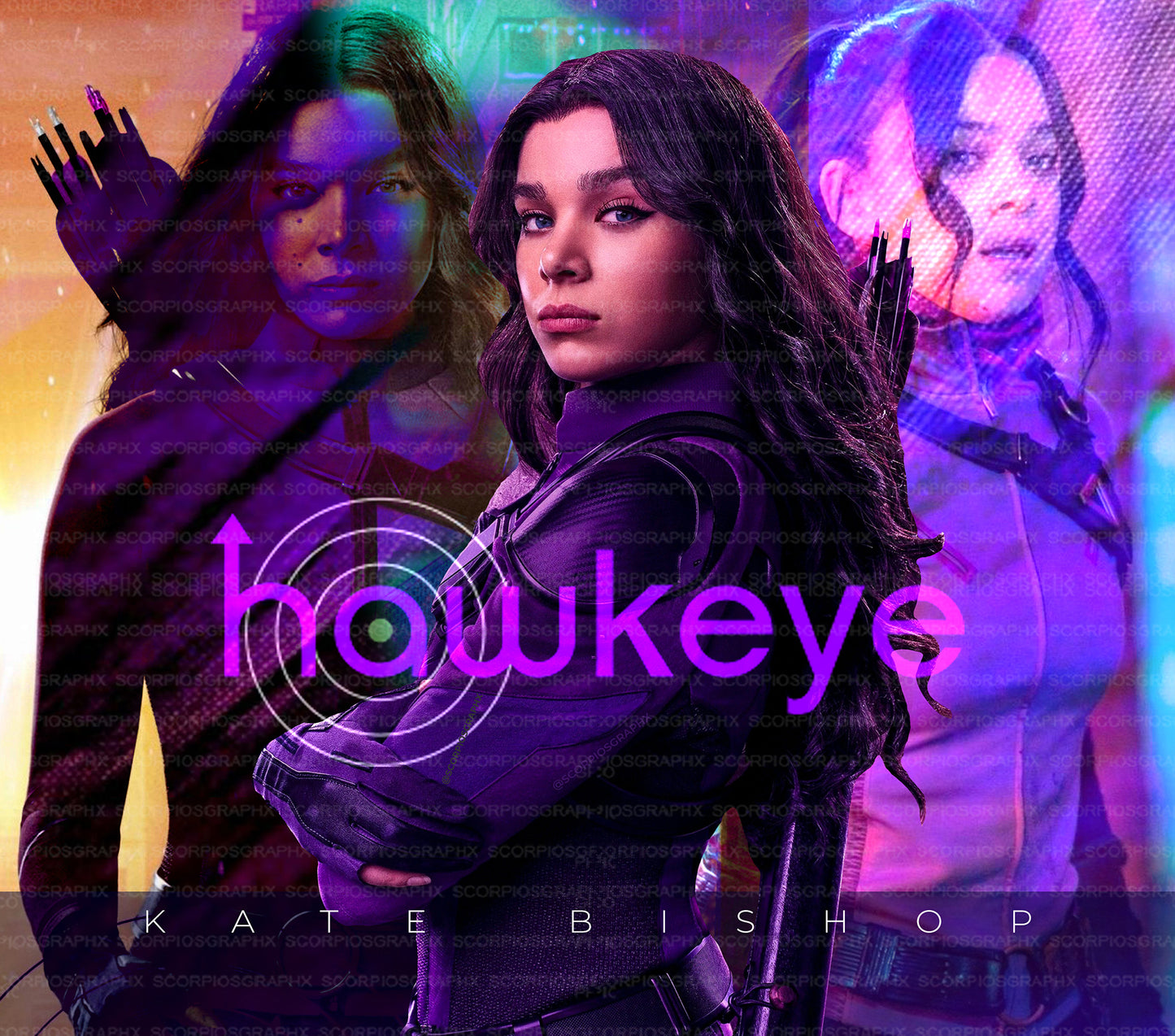Hawkeye - Kate Bishop PNG | Sublimation | Tumbler Wrap Design | Digital Download