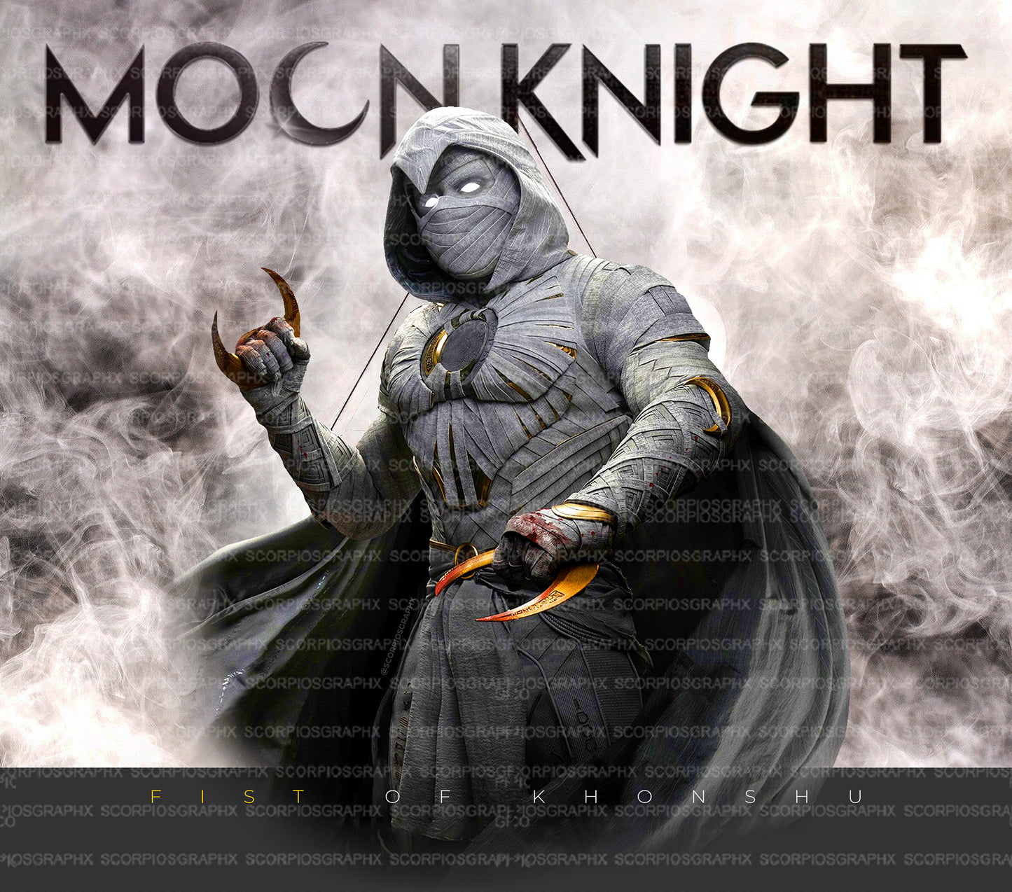 Moon Knight Marvel PNG | Sublimation | Tumbler Wrap Design | Digital Download