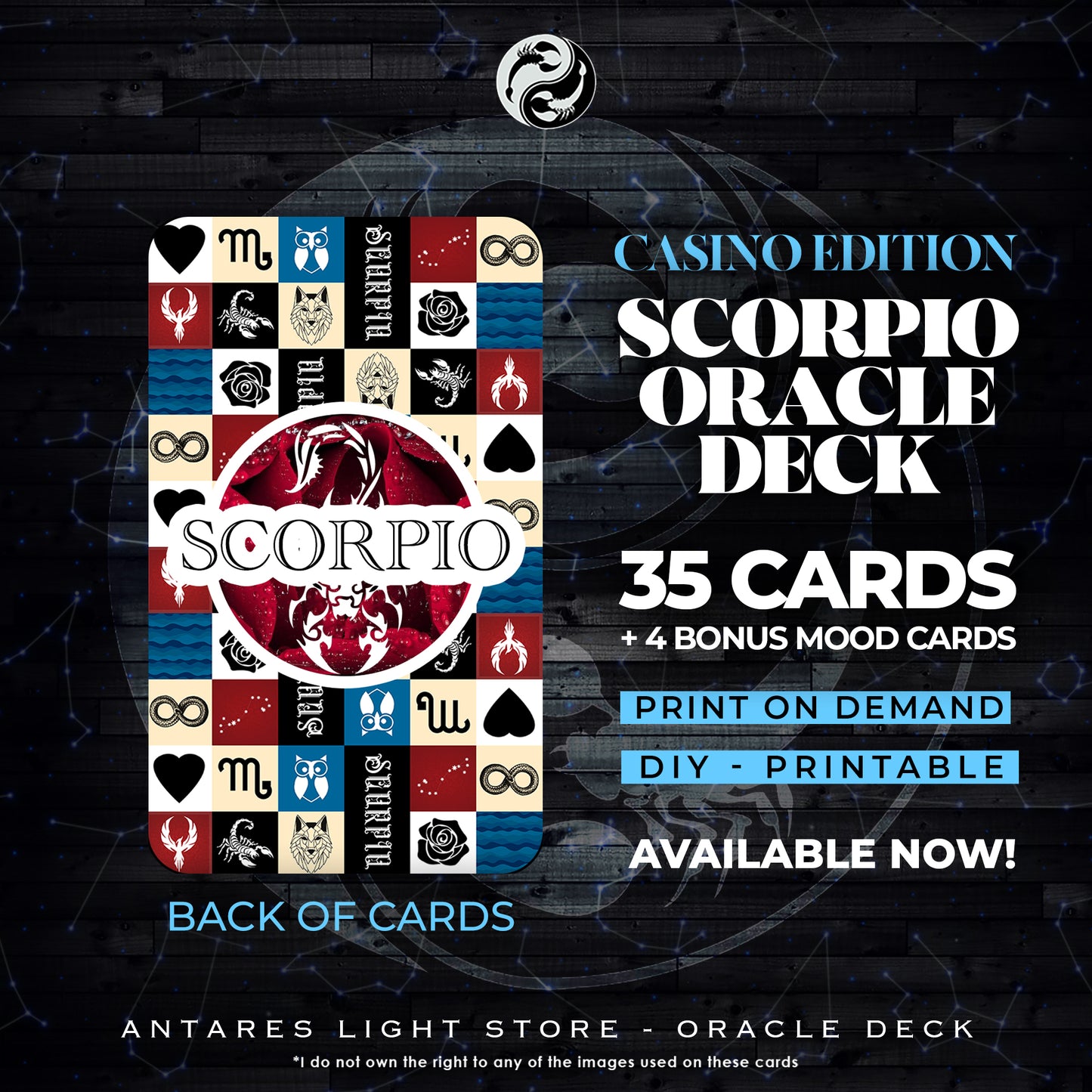 Mini Scorpio Oracle Deck