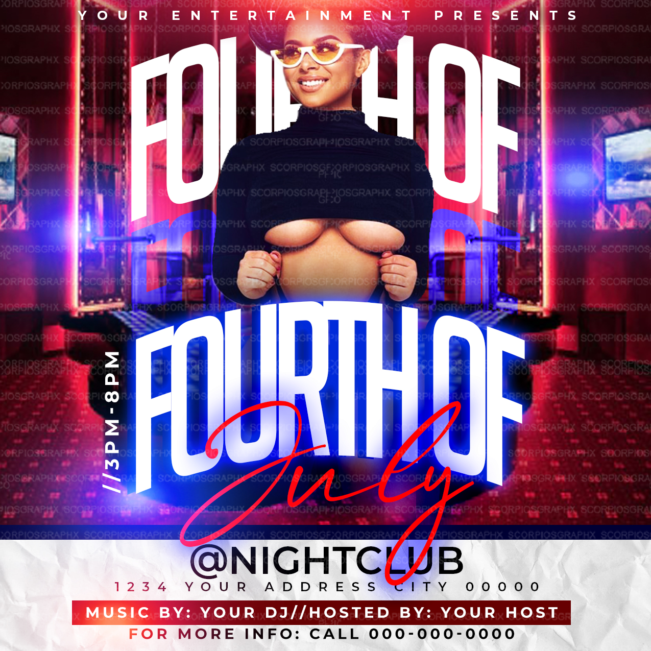 Fourth of July Flyer Template