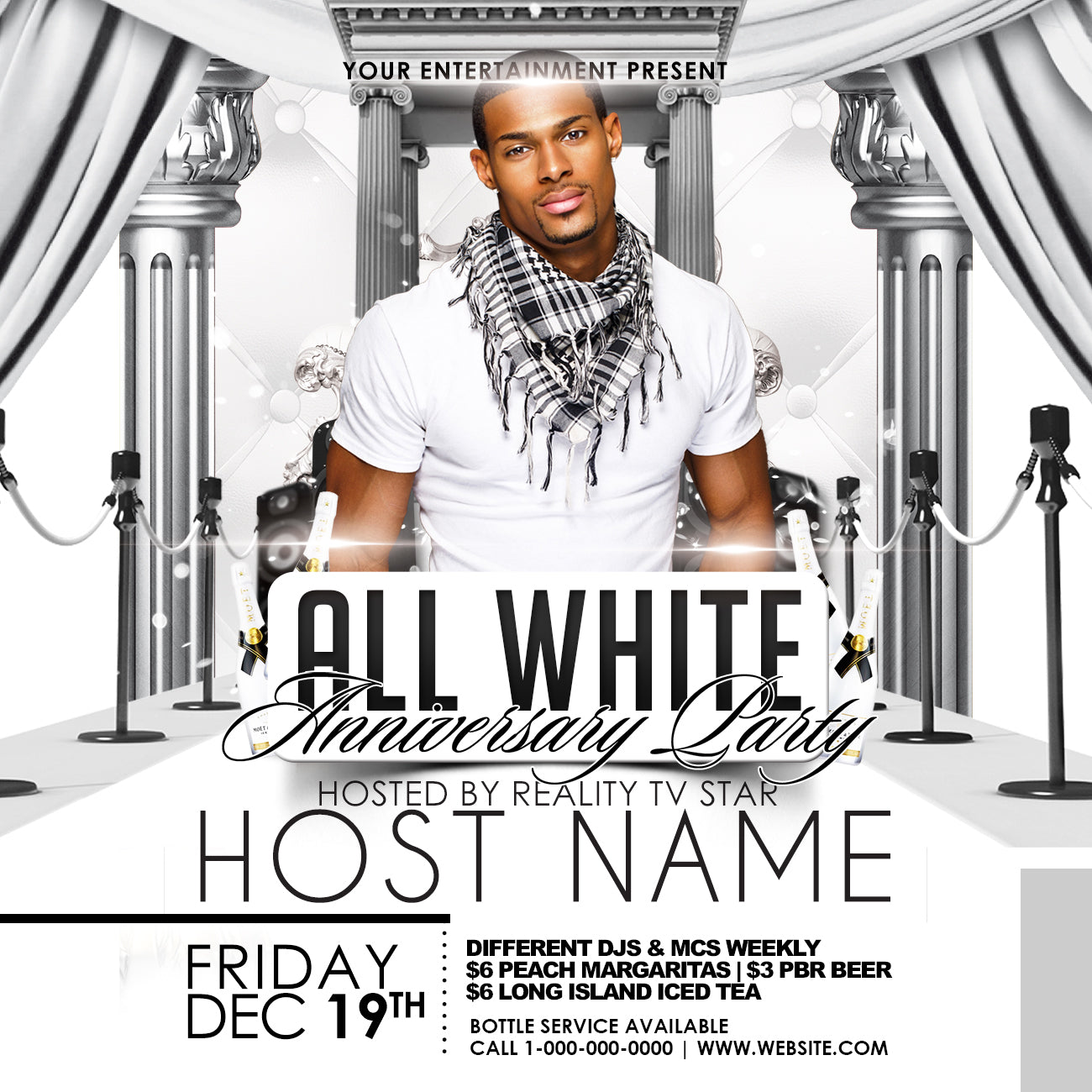 All White Party Flyer