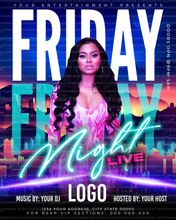 Load image into Gallery viewer, Friday Night Flyer Template
