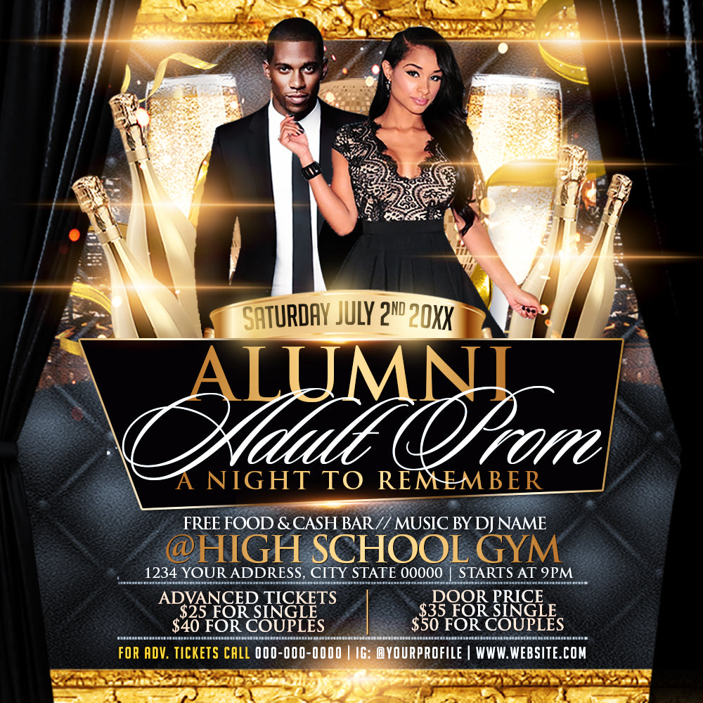 Adult Prom Flyer