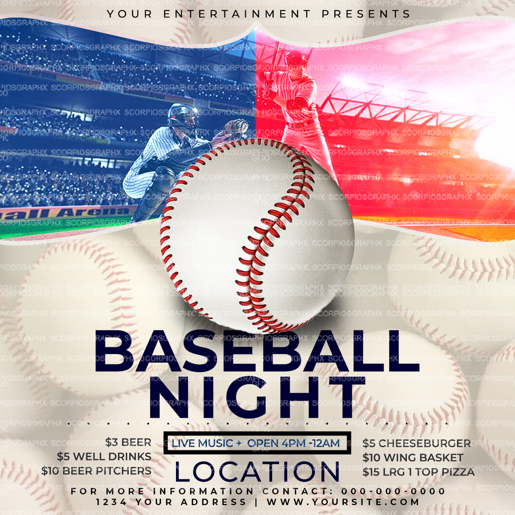 Baseball Night Flyer
