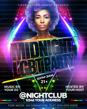 Load image into Gallery viewer, LGBT Party Flyer Template
