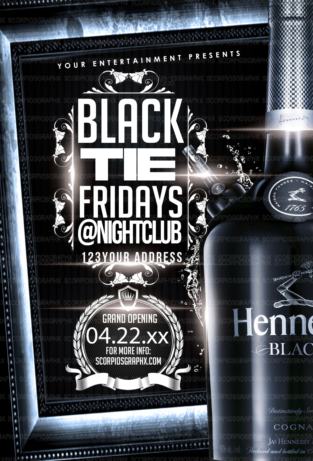 Black Tie Flyer Template
