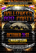 Load image into Gallery viewer, Halloween Boo Party Flyer Template
