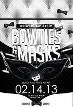 Load image into Gallery viewer, Bowties and Masks Flyer Template

