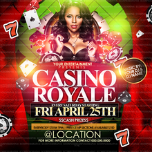 Load image into Gallery viewer, Casino Party Flyer Template
