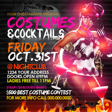 Load image into Gallery viewer, Costume Party Flyer Template
