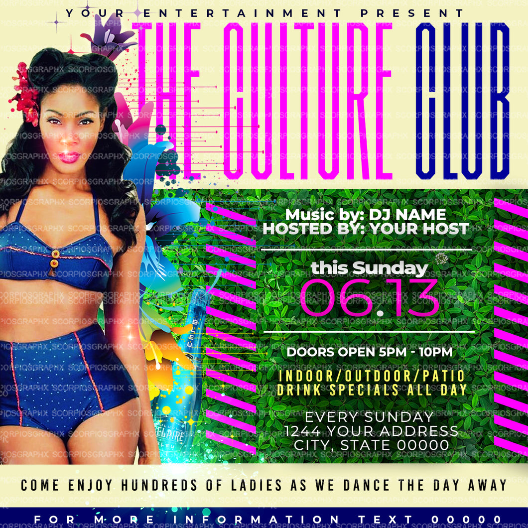 Culture Club Flyer Template