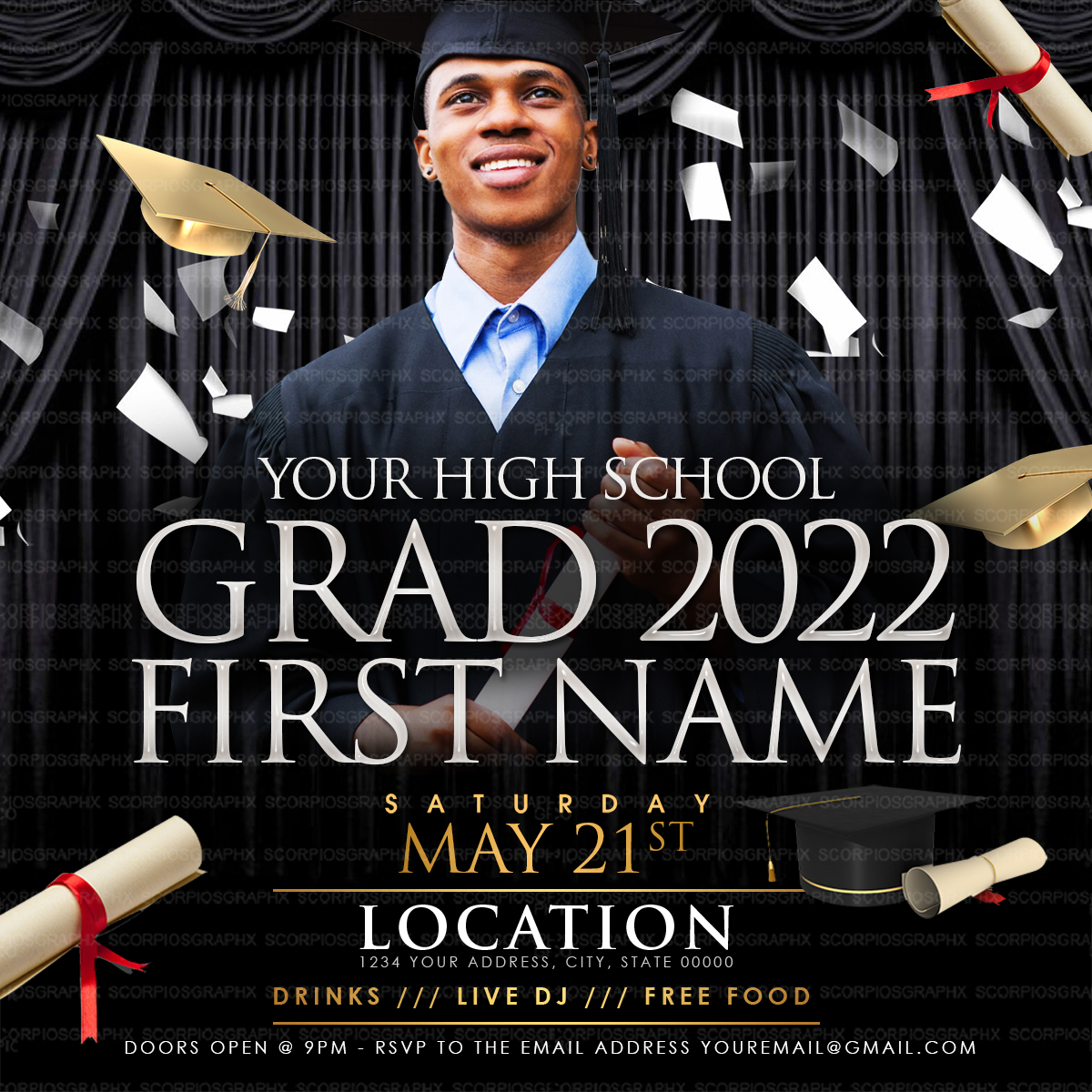 Grad Party Flyer