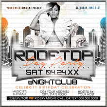 Load image into Gallery viewer, Rooftop Day Party Flyer Template
