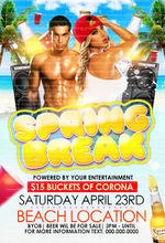 Load image into Gallery viewer, Spring Break Flyer Template
