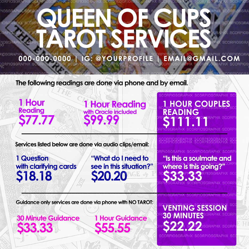 Tarot Services Flyer