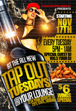 Load image into Gallery viewer, Tapout Tuesday Party Flyer Template
