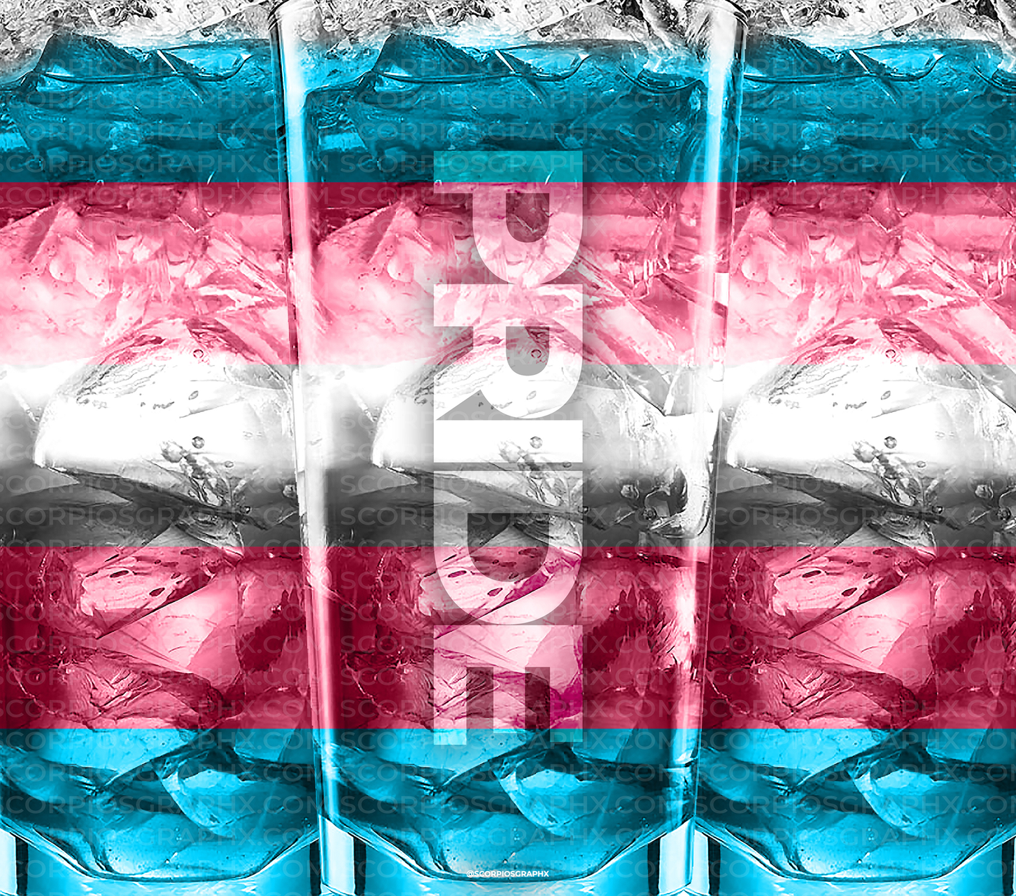 Transgender Pride PNG | Sublimation | Tumbler Wrap Design