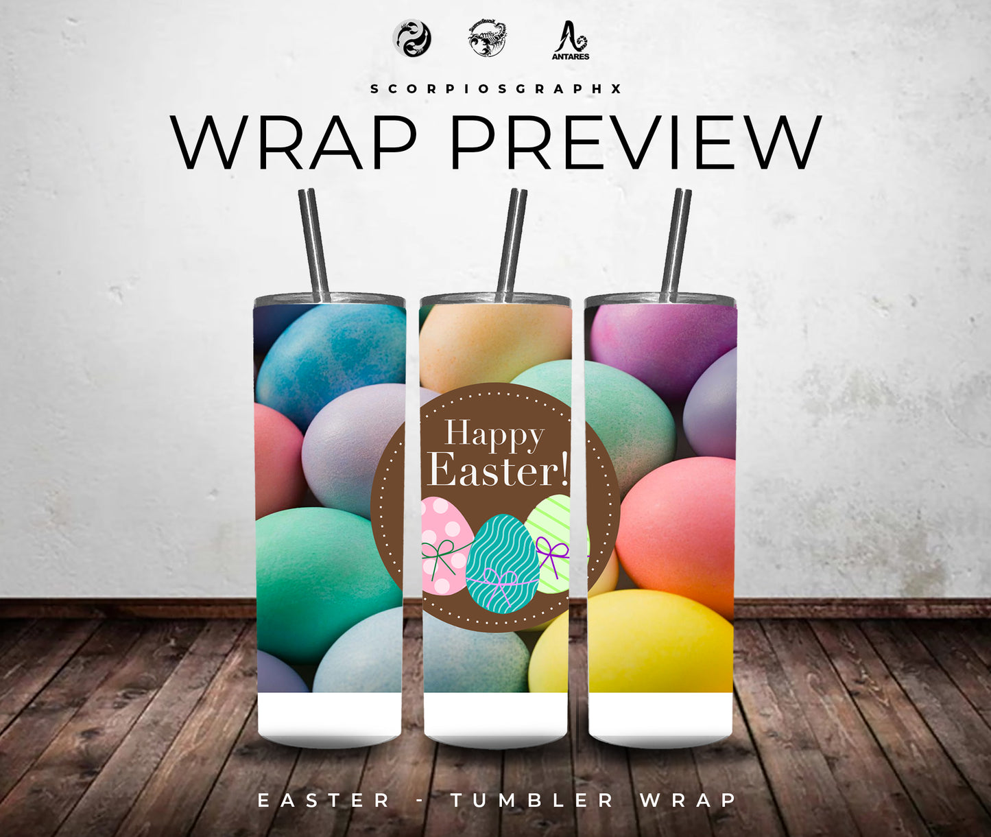 Easter PNG | Sublimation | Tumbler Wrap Design | Digital Download